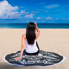 Couverture Plage Ronde Design pour les Routiers