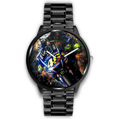 Mens 40Mm / Metal Link Fan Valentino Rossi Les Montres Fantaisies Montre Rossi 46 Montre Aiguille Fantaisie Montre Bague Fantaisie Watch