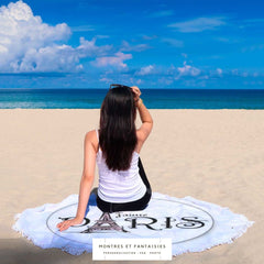 Couverture Plage Ronde J'aime Paris