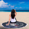 Image of Chouette Couverture Couverture De Plage Ronde Couverture Plage Couverture Ronde Beach Blanket Custom Made