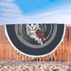 Image of Chouette Couverture Couverture De Plage Ronde Couverture Plage Couverture Ronde Beach Blanket Custom Made