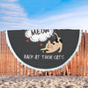 Image of Cats Chat Couverture De Plage Ronde Meow Miaou Beach Blanket Custom Made