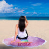 Image of Couverture De Plage Ronde Meditation Yoga Beach Blanket Custom Made