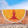 Image of Couverture De Plage Ronde Couverture Ronde Plage Yoga Beach Blanket Custom Made