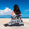 Image of Beach Blanket Camionneurs Couverture Couverture Plage Couverture Plage Ronde Beach Blanket Custom Made