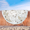 Image of Chihuahua Couverture Plage Couverture Ronde Plage Beach Blanket Custom Made