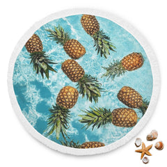 Ananas Ananas Design Couverture Ananas Couverture Plage Couverture Plage Ronde Beach Blanket Custom Made