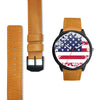 Image of Amerique Drapeau Les Montres Fantaisies Montre Montre Aiguille Fantaisie Watch Custom Made