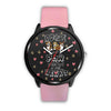 Image of Mens 40Mm / Pink Amour Du Chien Animaux Chien Coeur Les Montres Fantaisies Watch Custom Made