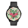 Image of Mens 40Mm / Black Animaux Flamant Rose Girly Les Montres Fantaisies Montre Watch Custom Made