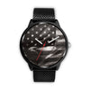 Image of Mens 40Mm / Metal Mesh Americain Amerique Ameriue Drapeaux Les Montres Fantaisies Watch Custom Made