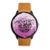 Image of Mens 40Mm / Brown Clerver Girl Dinosaure Girly Les Montres Fantaisies Montre Watch Custom Made