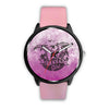 Image of Mens 40Mm / Pink Clerver Girl Dinosaure Girly Les Montres Fantaisies Montre Watch Custom Made