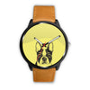 Image of Mens 40Mm / Brown Animaux Bouledogue Chien Les Montres Fantaisies Montre Watch Custom Made