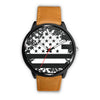 Image of Mens 40Mm / Brown Drapeau Etoile Les Montres Fantaisies Montre Montre Aiguille Fantaisie Watch Custom Made