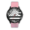 Image of Mens 40Mm / Pink Drapeau Etoile Les Montres Fantaisies Montre Montre Aiguille Fantaisie Watch Custom Made