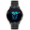 Image of Mens 40Mm / Metal Link Blue Skull Crane Led Crane Led Skull Les Montres Fantaisies Watch Custom Made