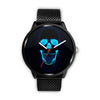 Image of Mens 40Mm / Metal Mesh Blue Skull Crane Led Crane Led Skull Les Montres Fantaisies Watch Custom Made