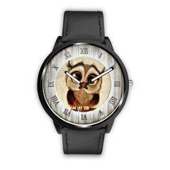 Mens 40Mm / Black Animaux Hibou Les Montres Fantaisies Montre Montre Aiguille Fantaisie Watch Custom Made