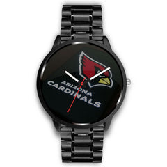 Mens 40Mm / Metal Link Arizona Cardinals Les Montres Fantaisies Montre Montre Aiguille Fantaisie Watch Custom Made