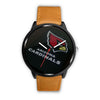 Image of Mens 40Mm / Brown Arizona Cardinals Les Montres Fantaisies Montre Montre Aiguille Fantaisie Watch Custom Made