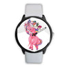 Image of Mens 40Mm / White Animaux Fleur Girly Les Montres Fantaisies Licorne Watch Custom Made