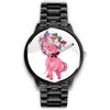 Image of Mens 40Mm / Metal Mesh Animaux Fleur Girly Les Montres Fantaisies Licorne Watch Custom Made