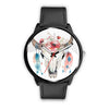 Image of Mens 40Mm / Black Animaux Buffle Indien Les Montres Fantaisies Montre Watch Custom Made