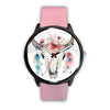 Image of Mens 40Mm / Pink Animaux Buffle Indien Les Montres Fantaisies Montre Watch Custom Made