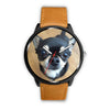 Image of Mens 40Mm / Brown Animaux Chien Chihuahua Les Montres Fantaisies Montre Watch Custom Made