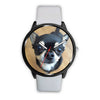 Image of Mens 40Mm / White Animaux Chien Chihuahua Les Montres Fantaisies Montre Watch Custom Made