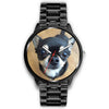 Image of Mens 40Mm / Metal Link Animaux Chien Chihuahua Les Montres Fantaisies Montre Watch Custom Made