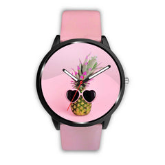 Mens 40Mm / Pink Ananas Fashion Girly Les Montres Fantaisies Montre Watch Custom Made