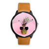 Image of Mens 40Mm / Brown Ananas Fashion Girly Les Montres Fantaisies Montre Watch Custom Made