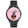 Image of Mens 40Mm / Metal Link Ananas Fashion Girly Les Montres Fantaisies Montre Watch Custom Made