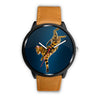 Image of Mens 40Mm / Brown Animaux Chat Les Montres Fantaisies Montre Montre Aiguille Fantaisie Watch Custom Made