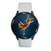 Image of Mens 40Mm / White Animaux Chat Les Montres Fantaisies Montre Montre Aiguille Fantaisie Watch Custom Made