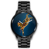 Image of Mens 40Mm / Metal Link Animaux Chat Les Montres Fantaisies Montre Montre Aiguille Fantaisie Watch Custom Made