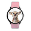 Image of Mens 40Mm / Pink Animaux Chien Chihuahua Fun Les Montres Fantaisies Watch Custom Made