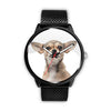 Image of Mens 40Mm / Metal Mesh Animaux Chien Chihuahua Fun Les Montres Fantaisies Watch Custom Made