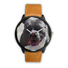 Image of Mens 40Mm / Brown Animaux Chien Les Montres Fantaisies Montre Montre Aiguille Fantaisie Watch Custom Made