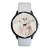 Image of Mens 40Mm / White Animaux Chat Les Montres Fantaisies Montre Montre Aiguille Fantaisie Watch Custom Made