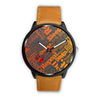 Image of Mens 40Mm / Brown Design Designer Graffiti Les Montres Fantaisies Lifestyle Watch Custom Made