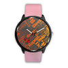 Image of Mens 40Mm / Pink Design Designer Graffiti Les Montres Fantaisies Lifestyle Watch Custom Made