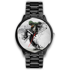 Mens 40Mm / Metal Link Art Dance Design Graffiti Les Montres Fantaisies Watch Custom Made