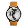 Image of Mens 40Mm / Brown Art Dance Design Graffiti Les Montres Fantaisies Watch Custom Made