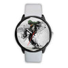 Image of Mens 40Mm / White Art Dance Design Graffiti Les Montres Fantaisies Watch Custom Made