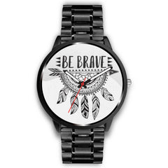 Mens 40Mm / Metal Link Be Brave Dream Dreamcatcher Etre Brave Fashion Watch Custom Made