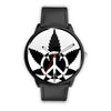 Image of Mens 40Mm / Black Les Montres Fantaisies Marijuana Montre Aiguille Fantaisie Montre Bague Fantaisie Montre Calypso Fantaisie Femme Watch