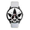 Image of Mens 40Mm / White Les Montres Fantaisies Marijuana Montre Aiguille Fantaisie Montre Bague Fantaisie Montre Calypso Fantaisie Femme Watch